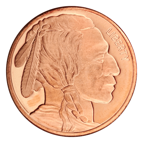 1oz LIBERTY: INDIAN HEAD COPPER COIN