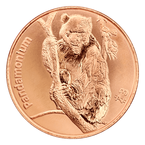 1oz ZOMBUCKS WORLD: PANDAMONIUM COPPER COIN