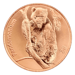 1oz ZOMBUCKS WORLD: PANDAMONIUM COPPER COIN