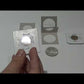 CARDBOARD 2x2 COIN HOLDER - 100 PACK - QUARTER SIZE