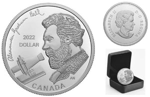 2022 $1 ALEXANDER GRAHAM BELL: GREAT INVENTOR FINE PROOF SILVER