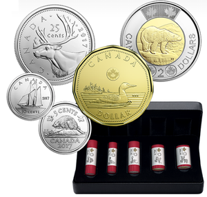 2017 CLASSIC CANADIAN COIN SPECIAL WRAP ROLL COLLECTION (NO OUTER BOX)