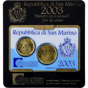 2003 20-CENT & 50-CENT REPUBBLICA DI SAN MARINO 2-COIN SET