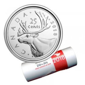 2018 25-CENT CARIBOU QUARTER SPECIAL WRAP ROLL