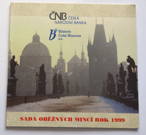 1999 CZECH REPUBLIC NATIONAL BANK CIRCULATION COIN SET