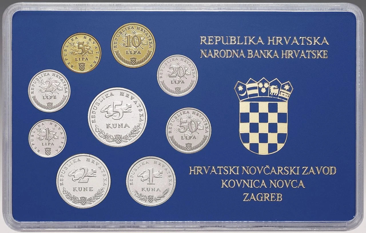 2016 CROATIA UNCIRCULATED COINT SET: RUPUBLIKA HRVATSKA, HRVATSKA NARODNA BANKA