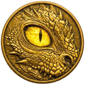 5oz GOLDEN DRAGON HIGH-RELIEF COPPER ROUND