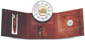 2009 1oz $15 STERLING SILVER CANADA YEAR OF THE OX COIN AND STAMP SET