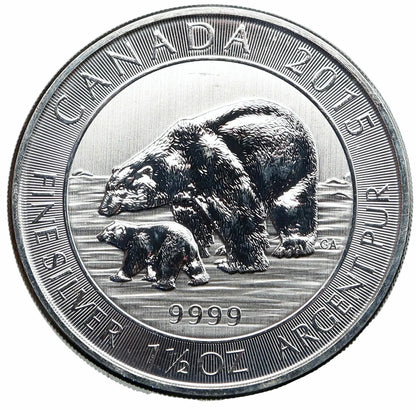 E-TRANSFER ONLY - 1.5oz. 2013 CANADIAN POLAR BEAR SILVER COIN