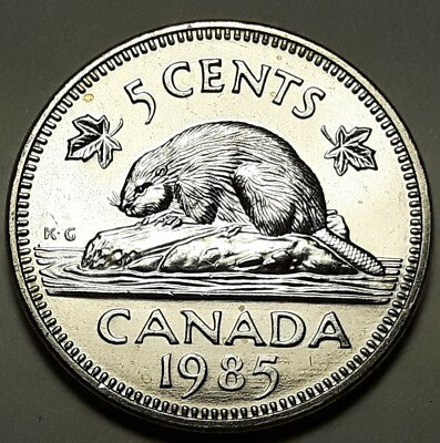 1985 5-CENT WRAP ROLL