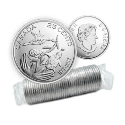 2017 25-CENT HOPE FOR THE FUTURE NON-COLOURED ROLL