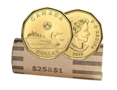 2020 1-DOLLAR COMMON LOONIE ROLL