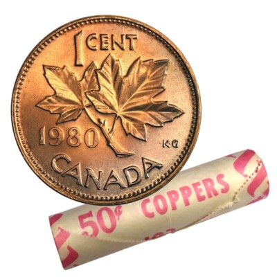 1980 1-CENT WRAP ROLL