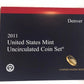 2011 UNITED STATES MINT UNCIRCULATED COIN SET (DENVER)