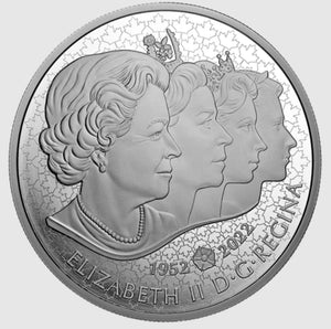 2022 5oz $50 QUEEN ELIZABETH II'S CORONATION FINE SILVER COIN