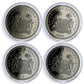 2008 SIERRA LEONE 4-COIN NOCTURNAL ANIMALS AFRICAN FAUNA SILVER SET