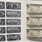 $1 CANADIAN DOLLAR BILL "END OF AN ERA" UNCUT THREE BILL SHEET