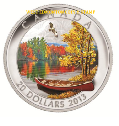 2013 1oz $20 AUTUMN BLISS - FINE SILVER COIN