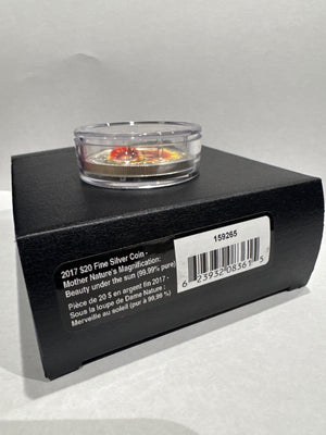 [AUCTION ONLY] 2017 1oz $20 MOTHER NATURE'S MAGNIFICATION: BEAUTY UNDER THE SUN FINE SILVER COIN