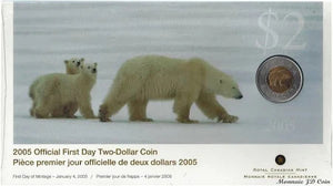 2005 OFFICIAL FIRST DAY TWO-DOLLAR COIN
