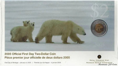 2005 OFFICIAL FIRST DAY TWO-DOLLAR COIN