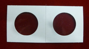 CARDBOARD 2x2 COIN HOLDER - 100 PACK - LARGE CENT HALF DOLLAR LOONIE TOONIE SIZE