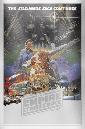 2018 35g $2 STAR WARS: THE EMPIRE STRIKES BACK (THE STAR WARS SAGA CONTINUES) PREMIUM SILVER FOIL COLLECTION