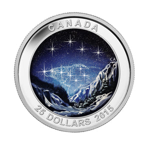2015 1oz $25 STAR CHARTS - THE ETERNAL PURSUIT FINE SILVER COIN