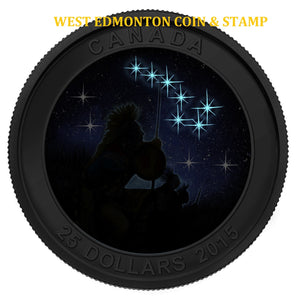2015 1oz $25 GLOW IN THE DARK COIN STAR CHARTS: THE QUEST FINE SILVER COIN