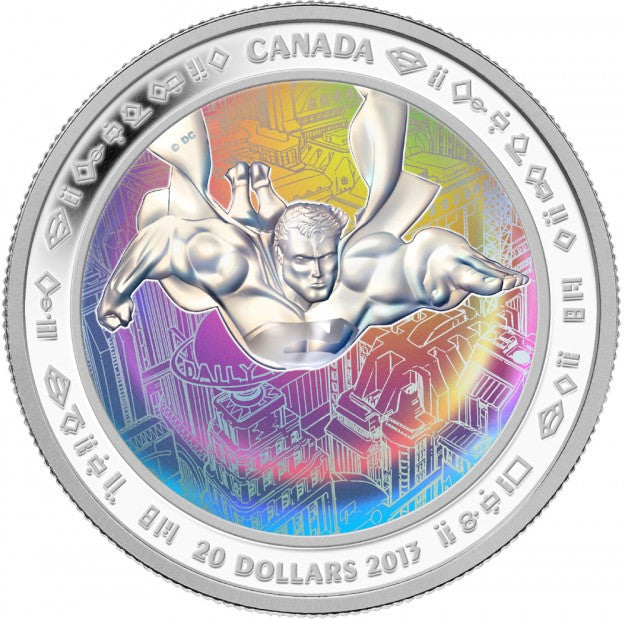 2013 1oz $20 75TH ANNIVERSARY OF SUPERMAN™ - METROPOLIS - FINE SILVER COIN