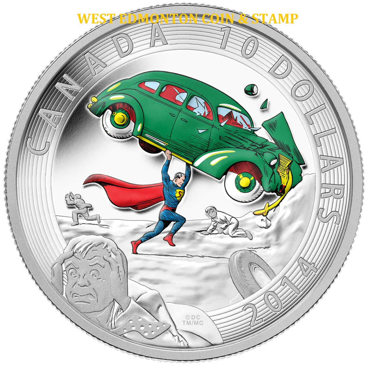 2014 1/2oz $10 ICONIC SUPERMAN™ COMIC BOOK COVERS: ACTION COMICS #1 FINE SILVER COIN (1938)
