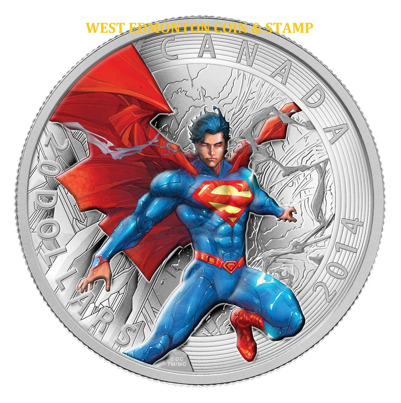 2014 1oz $20 ICONIC SUPERMAN COMIC BOOK COVERS: SUPERMAN ANNUAL #1 FINE SILVER COIN (2012)