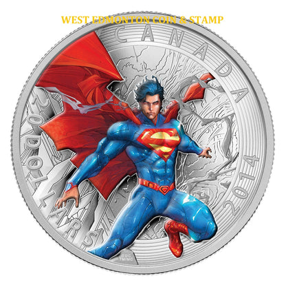 2014 1oz $20 ICONIC SUPERMAN COMIC BOOK COVERS: SUPERMAN ANNUAL #1 FINE SILVER COIN (2012)