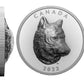 2022 1oz $25 TIMBER WOLF FINE SILVER COIN