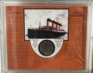 1912 5 CENTS S.S TITANIC - " A SHIP TO REMEMBER"