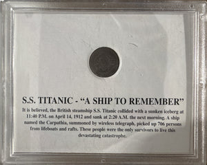 1912 5 CENTS S.S TITANIC - " A SHIP TO REMEMBER"