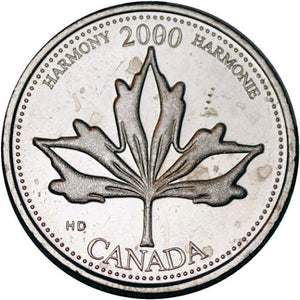 2000 HARMONY 25-CENT ROLL