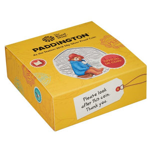 2018 50P PADDINGTON AT THE STATION: PADDINGTON™ BEAR SILVER PROOF COIN