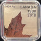 SALE - 2018 $3 MAPLE LEAF QUARTET - 30 YEARS (1988-2018) FINE SILVER COIN (TONING)
