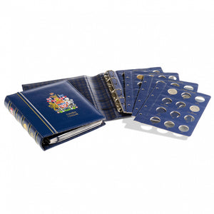 VISTA CANADIAN COIN BINDER WITH SLIP COVER - DOLLARS AND LOONIES (BLANK - NO DATES)
