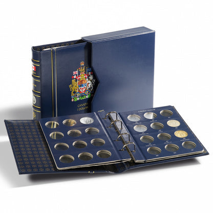 VISTA CANADIAN COIN BINDER WITH SLIP COVER - SILVER DOLLARS (BLANK - NO DATES)
