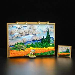 [PRE-ORDER] WHEAT FIELD WITH CYPRESSES LUMIBRICKS