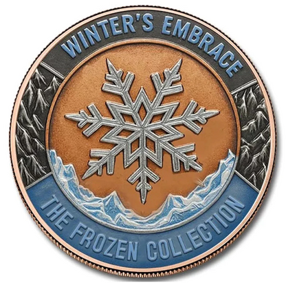 5oz WINTER'S EMBRACE FINE COPPER ROUND