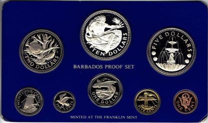 1975 COINAGE OF BARBADOS (8 COIN PROOF SET)