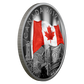 2019 2oz $30 THE FABRIC OF CANADA (FLAG COIN) FINE SILVER COIN